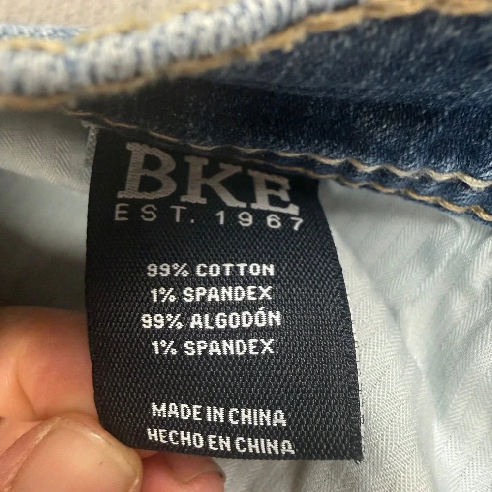 BKE Jake Straight Leg Jeans Mens 33x34 Medium Wash Denim ABS15430